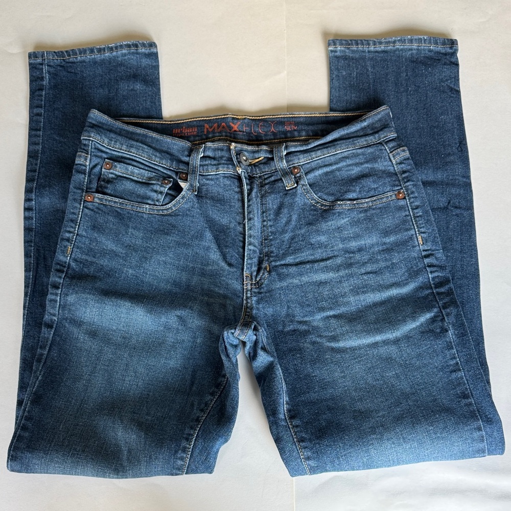 Urban Pipeline Mens MaxFlex Slim Fit Blue Jeans